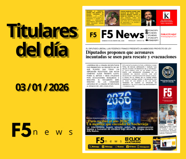 Principales títulos del 03 de enero del 2026.